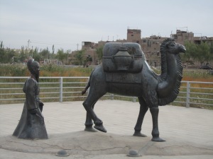 Homage to Kashgar's place on the Silk Road